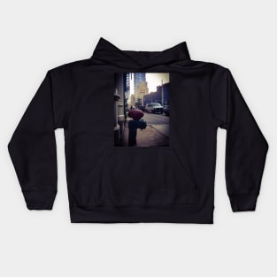 Dreaming of being a man, SoHo, Manhattan, NYC Kids Hoodie